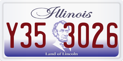 IL license plate Y353026