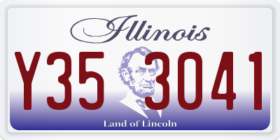 IL license plate Y353041