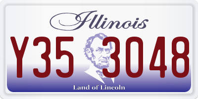 IL license plate Y353048