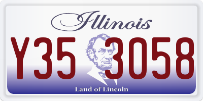 IL license plate Y353058