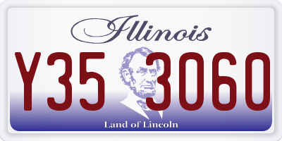 IL license plate Y353060