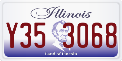 IL license plate Y353068