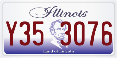 IL license plate Y353076