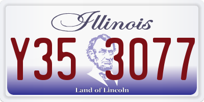 IL license plate Y353077