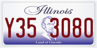 IL license plate Y353080