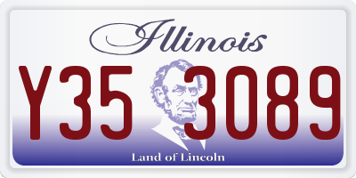 IL license plate Y353089