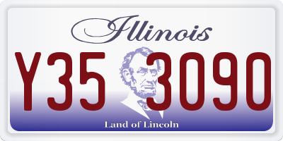 IL license plate Y353090