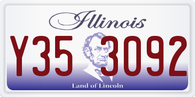IL license plate Y353092