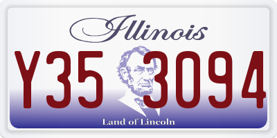 IL license plate Y353094