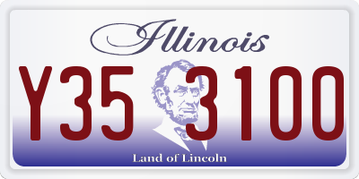 IL license plate Y353100