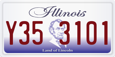 IL license plate Y353101