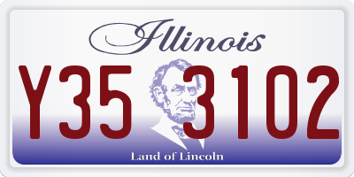 IL license plate Y353102