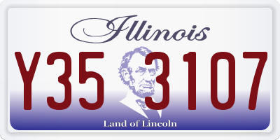 IL license plate Y353107