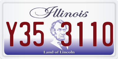 IL license plate Y353110
