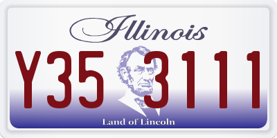 IL license plate Y353111