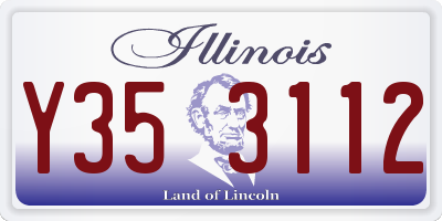 IL license plate Y353112