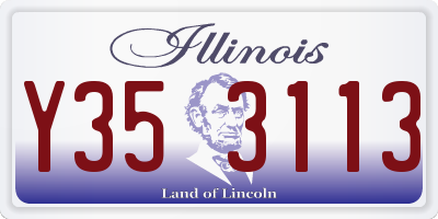 IL license plate Y353113
