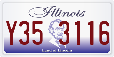 IL license plate Y353116