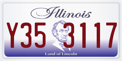 IL license plate Y353117