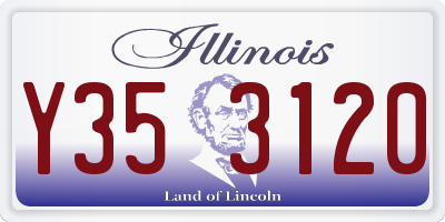 IL license plate Y353120
