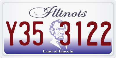 IL license plate Y353122