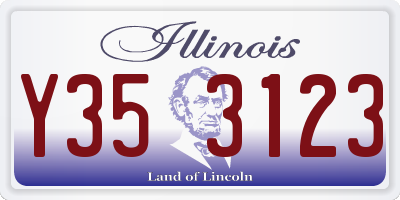 IL license plate Y353123
