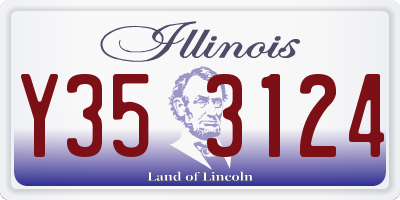 IL license plate Y353124