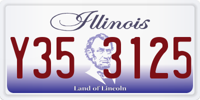 IL license plate Y353125