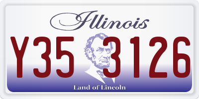 IL license plate Y353126