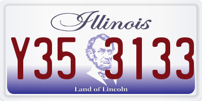IL license plate Y353133