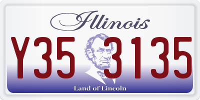 IL license plate Y353135