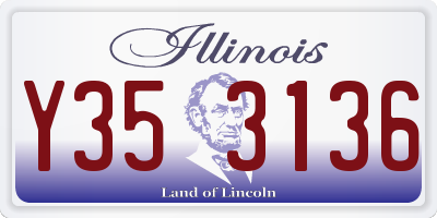 IL license plate Y353136