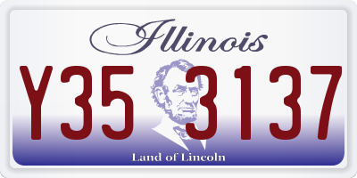 IL license plate Y353137