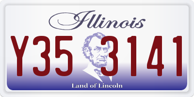 IL license plate Y353141