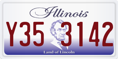 IL license plate Y353142