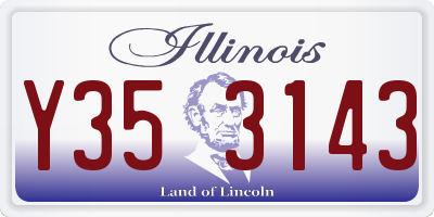 IL license plate Y353143