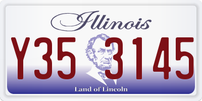 IL license plate Y353145
