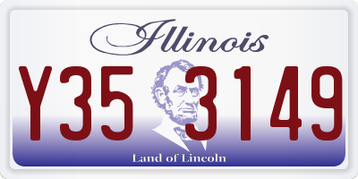 IL license plate Y353149
