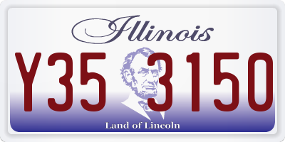 IL license plate Y353150