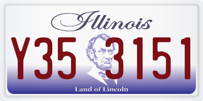 IL license plate Y353151