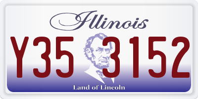 IL license plate Y353152