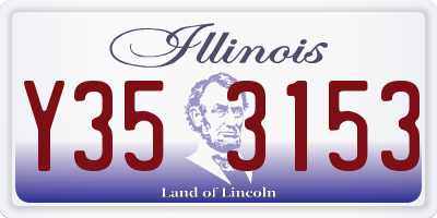 IL license plate Y353153