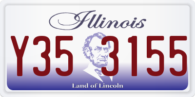 IL license plate Y353155