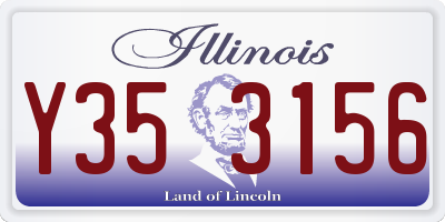 IL license plate Y353156