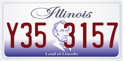 IL license plate Y353157