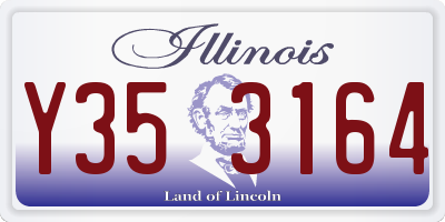 IL license plate Y353164