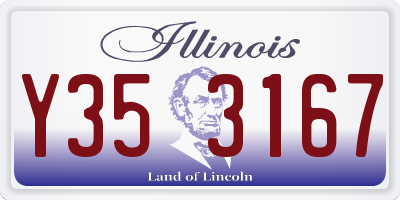 IL license plate Y353167