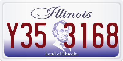 IL license plate Y353168