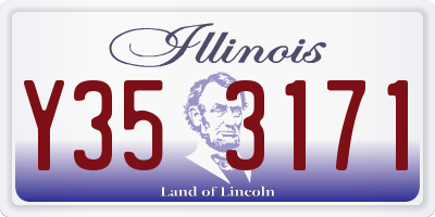 IL license plate Y353171