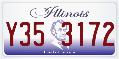 IL license plate Y353172